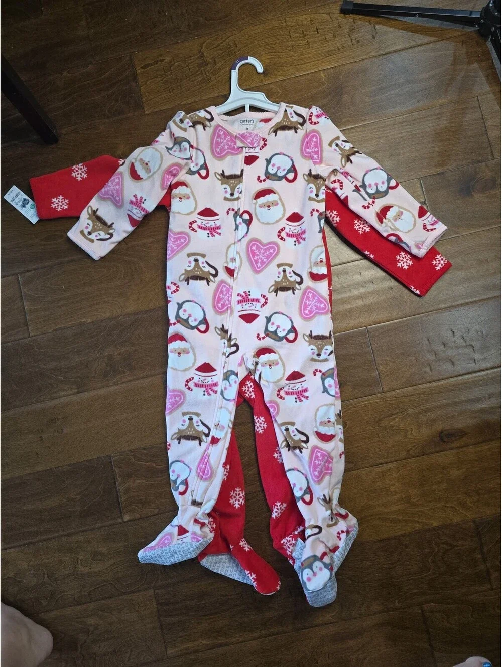 3t brand new fleece Christmas pajamas from carter's item, 210G8